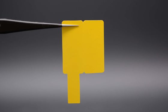 55x28mm Cable Adhesive Label 2mil Yellow Matte Water Resistant Synthetic Paper Cable Label
